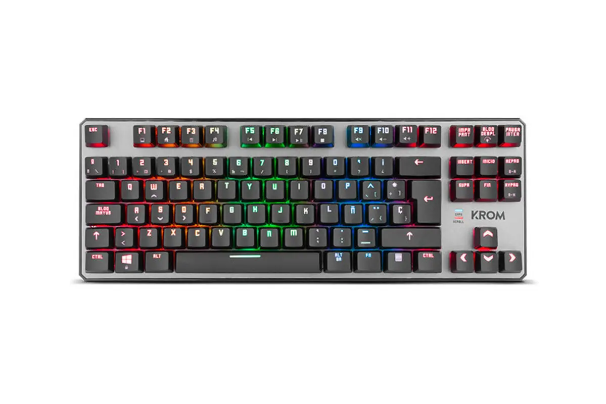 Krom keyboard, TKL Kernel, Gaming, USB, backlit, LED, mechanical switch, 87  keys, 11 Multimedia keys, black Color | Компьютеры и офис | АлиЭкспресс