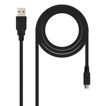 

USB 2.0 A to Micro USB B Cable NANOCABLE 10.01.0500 Black