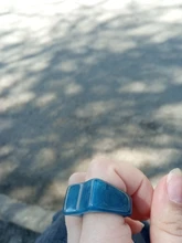 HUANZHI-Conjunto de anillos redondos de resina acrílica para mujer, colorido cuadrado geométrico, con diamantes de imitación, regalo de fiesta, 2021