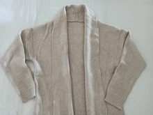 Cárdigan de punto largo y grueso para mujer, suéter de manga larga, cárdigan informal, ropa de calle, suéter de punto abierto, Invierno