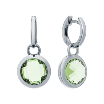 

Silver earrings with sunlight crystals sample 925 test