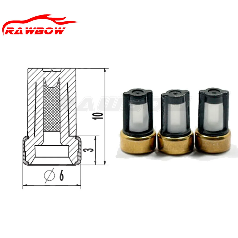 1000 PCS 10* 3*6mm Fuel Injector Micro Filter PartFuel Inject