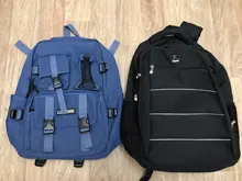 Mochila de nailon para hombre y mujer, bolso escolar de malla de viaje para estudiantes y estudiantes, para ordenador portátil, a la moda