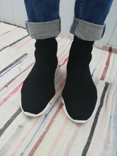 MWY-calcetines tobilleros transpirables para Mujer, zapatillas deportivas informales, zapatos de plataforma de cuña, suela suave