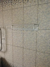 Hanger Towel-Rack Storage-Shelf Shower-Holder Bathroom-Accessories Folding Wall-Organizer