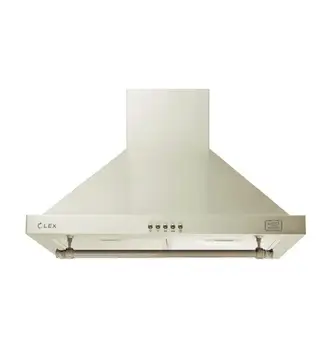 

Lex vintage 600 ivory light kitchen range hood