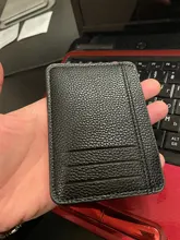 Rfid Cartera de hombre clásica Mini tarjetas de cuero de PU funda, soporte mujeres Banco tarjeta de identificación de crédito fundas de pasaporte Bolso pequeño bolso