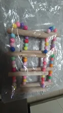 Parrot Ladder Toys Perch-Stand-Holder Bird-Cage Climbing-Stairs Hamsters Rocking-Scratcher