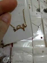 Estetoscopio corazón collar de oro de las mujeres de corazón de amor de acero inoxidable collares y colgantes médico enfermera regalos de amante