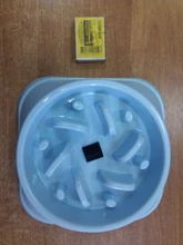 Dog-Bowl Pet Slow-Eating Hard-Plastic Cat Nonslip Anti-Gulping