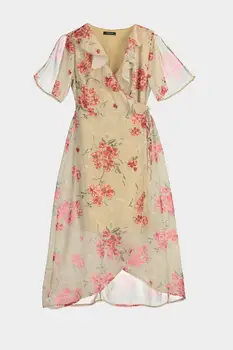 

Trendyol Flower Print Double Breasted Dress TWOSS20EL2218