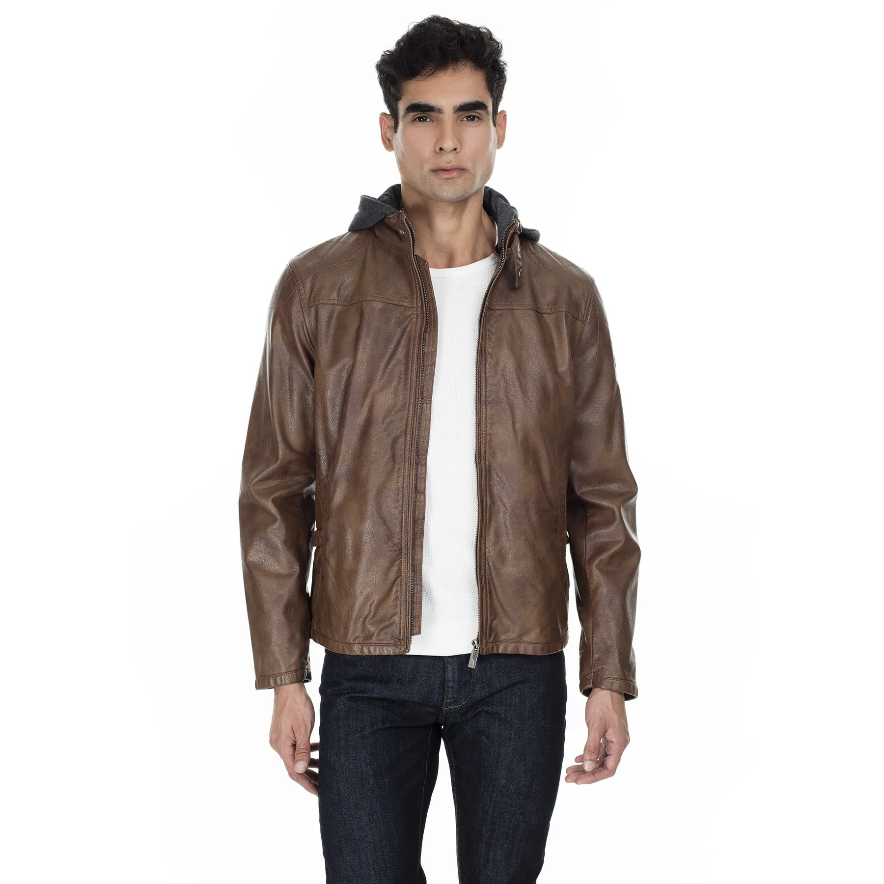 

Pierre Cardin Faux Leather Jacket MEN 'S LEATHER JACKET PCSE1752