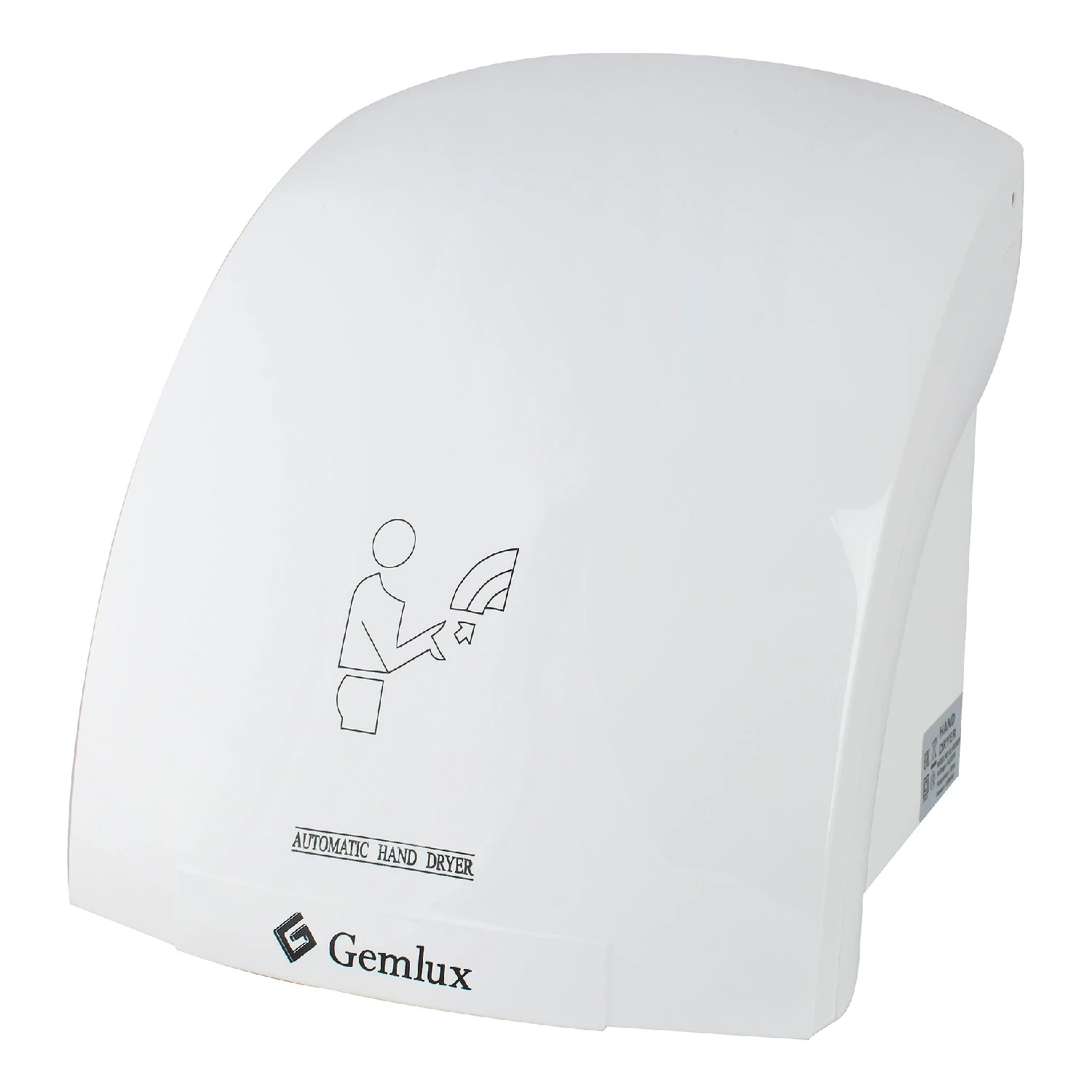 Сушилка для рук электрическая GEMLUX GL-HD1800P (Инфракрасный датчик, скорость воздуха 15 м/с, мощность 1800 Вт)