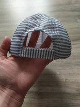 Sombrero Mono para bebé de algodón para verano, gorro Niño a rayas informal, aleros suaves, protección solar, gorros, gorros