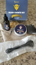 Kit de crecimiento de aceite de Barba para hombre, 5 uds., rodillo de bálsamo para Barba, tijeras para el pelo, peine, conjunto de cepillos, artículos nutritivos más gruesos