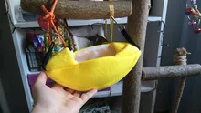 Small Pet House Boat Shape Parrot Rat Hammock Hanging Beds Hamster Nest