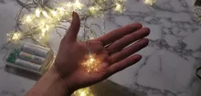 Gift-String Garland Fairy-Lights Snowflake Christmas-Decorations New-Year For Home Led