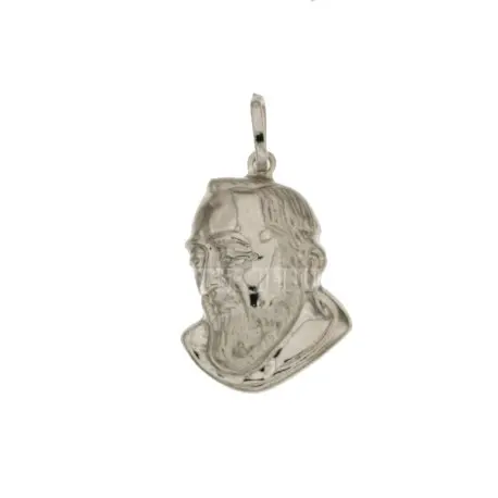 Подвеска Padre Pio из белого золота 803321703345