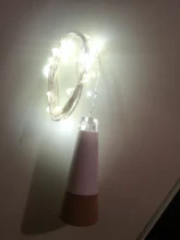 Fairy-Lights Decorative Garland Party-Lamp Wine-Bottle Wedding Garden Rechargeable LED