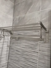 Hanger Towel-Rack Frap Silver Aluminum with Hooks F808 Wall-Mounted Surface-Towel Adjustable