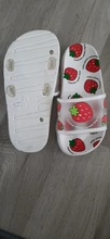 Zapatillas de casa para padres e hijos, frutas, piña y fresa, Peach