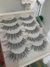 5 par/caja pestañas 3D fibra Artificial mucho pestañas duraderas las mujeres extensión y volumen de pestañas falsas