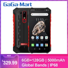 Ulefone Armor 6S Rugged Phone Waterproof Shockproof 6.2 inch 6GB 128GB Android 9.0 Helio P70 Octa Core 5000mAh NFC 4G Smartphone