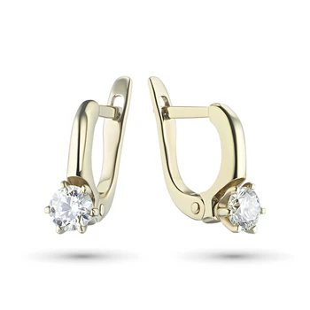 

Earrings made of yellow gold with diamond e0301sg08070700