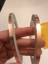 DONGSENFA 20 metros de un solo lado cinta de lámina de cobre conductora de EMI adhesiva escudo de calor resistir cinta 5mm 6mm 8mm 10mm