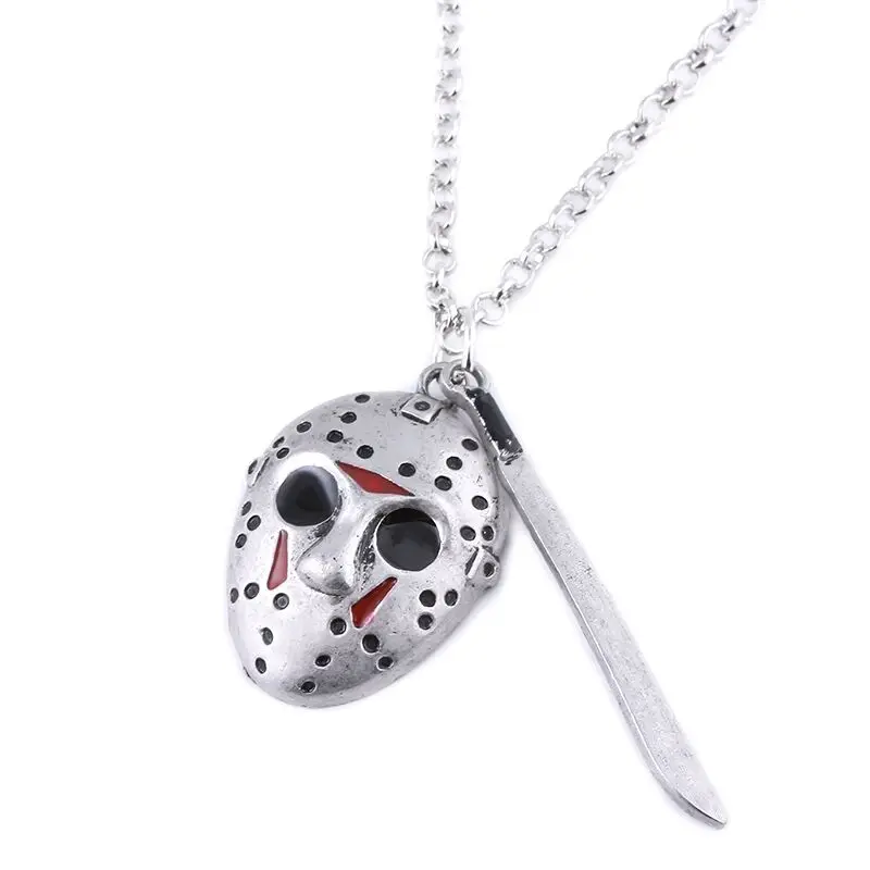 Friday the 13 ожерелье Стивен Кингс это Чаки лицо Пенни Вайз Джейсон Хоккей Фредди крик ужас Черная пятница брелок