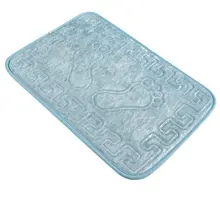 Коврик для ванной | коврики для ванной нескользящие противоскользящие Противоскользящие коврики противоскользящие следы на синем 40X60 см