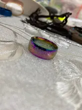 4 Color árabe islámica anillos con escrituras de acero inoxidable de 8MM oración musulmana banda Anillo Unisex joyería religiosa Anillo Masculino