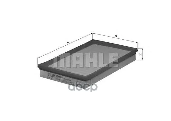 Фильтр Воздушный Mahle/Knecht Lx63 Mahle/Knecht арт. LX63