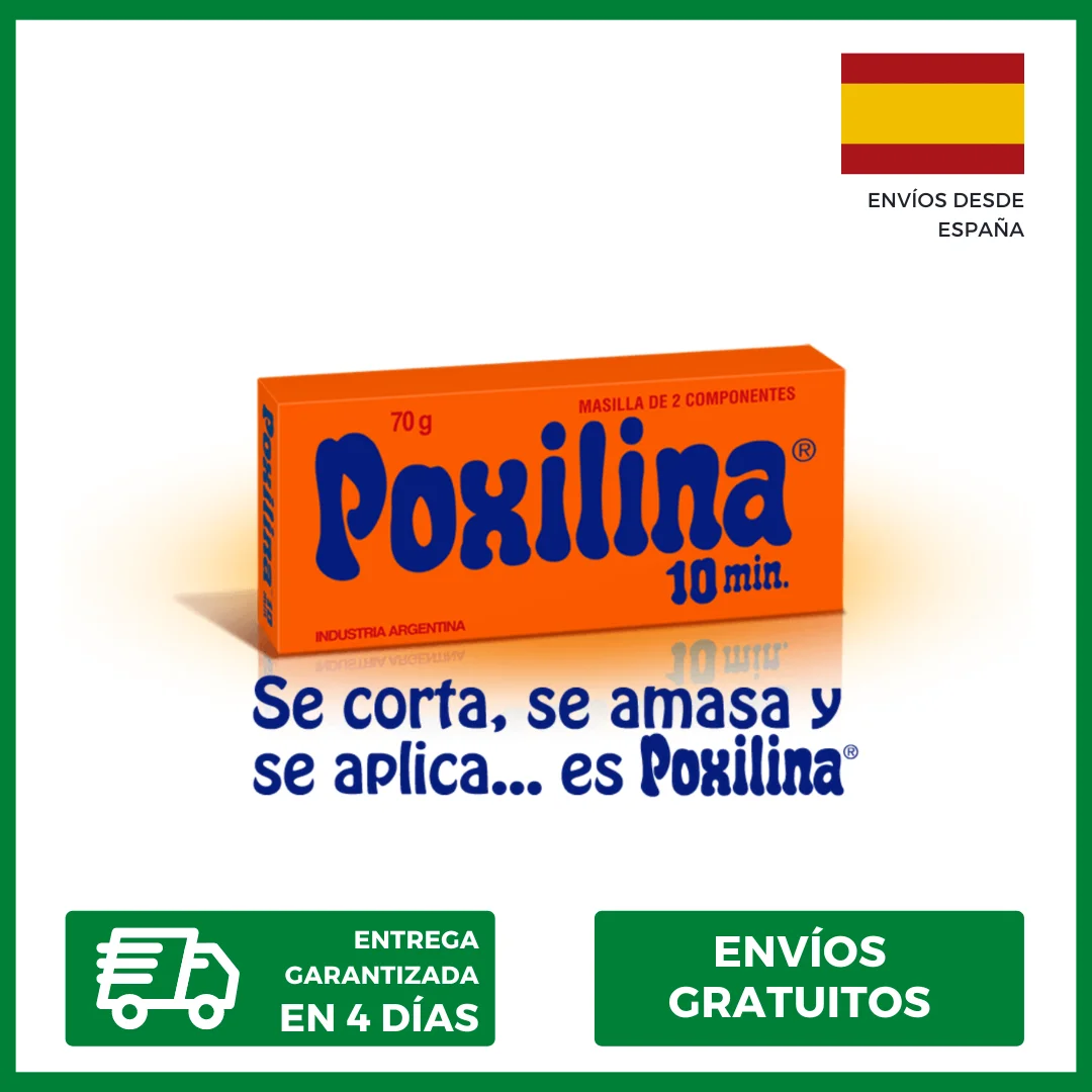 Masilla epoxi Poxilina de 2 componentes para reparar hierro, bronce, PVC, plomo, propileno Masilla epoxi Poxilina de 2 componentes para reparar hierro, bronce, PVC, plomo, propileno