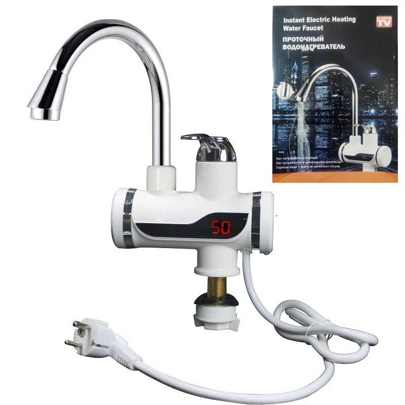 Проточный электрический водонагреватель Instant Electric Heating Water Faucet С экраном | Бытовая