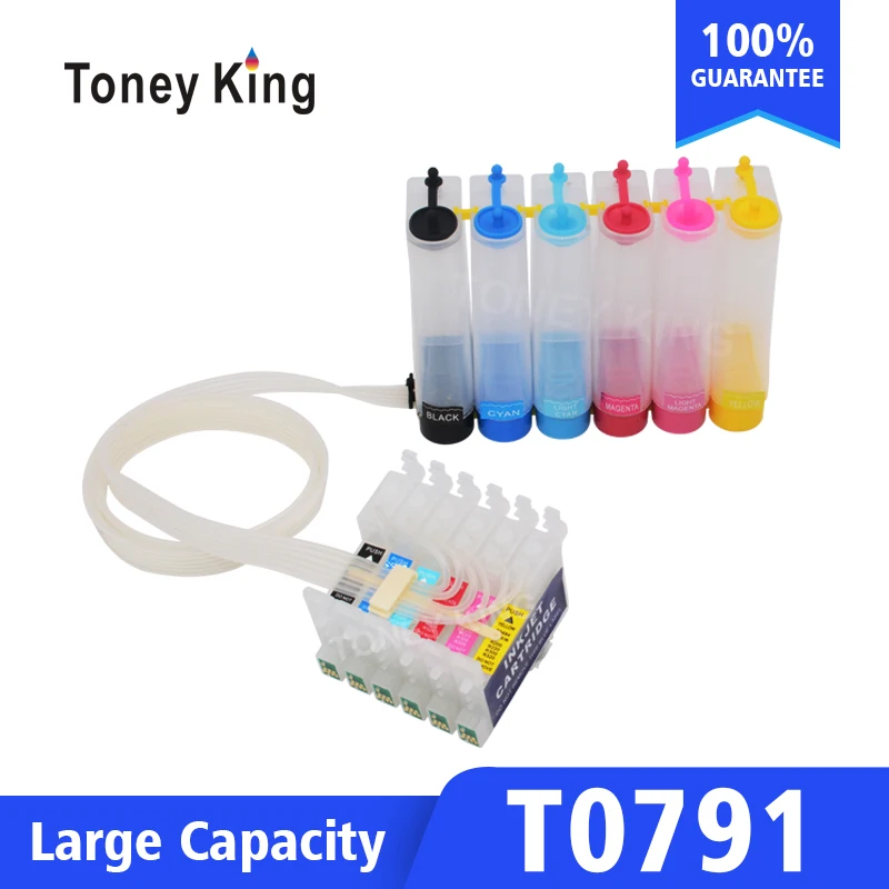 Toney King T0791 Система непрерывной подачи печатных красок комплект для Epson Stylus Photo 1400