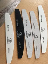 5 unids/lote uñas de Color de la mezcla Limas/80/100/150/180/240 Grit Archivo de papel de lija de Cuticle Remover amortiguadores de herramienta de la manicura Set