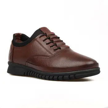 

FootCourt- Brown Leather Shoes Casual Shoes Lace Up Comfortable Shoes Light Shoes Fashion Breathable Free By Friday Shoes ETOR