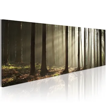 

Table-Canvas print-Morning in the woods-120x40