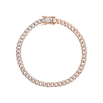 

Silver Bracelet with cubic zirconia sunlight sample 925 test
