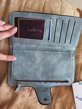 Billetera Baellerry de cuero de las mujeres de lujo tarjeta soporte embrague Casual mujeres carteras bolsillo con cremallera bolsillo Hasp cartera mujer bolso