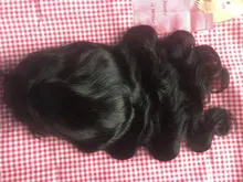 FEELME-pelucas de cabello humano con flequillo para mujeres negras, cabello Natural brasileño ondulado, con flequillo, Remy, pelucas con flequillo