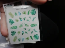 Nail-Sticker Decals-Decoration 1-Sheet Leaves-Slider Spring Flower DIY 3D