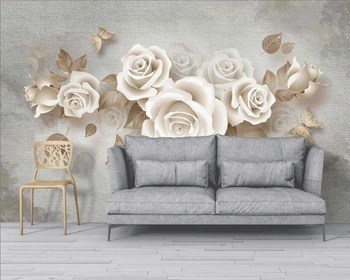 

3D photo wallpaper. Purple flower silk. Any size. Fast shipping to Russia.