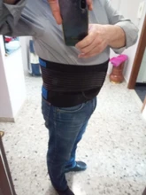 Tcare-vendaje ajustable de neopreno con dos tiras en la zona Lumbar, banda para aliviar el dolor, de talla grande S-6XL, Unisex, correa de espalda Lumbar