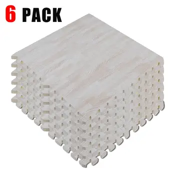 

6PCS Gym Exercise Baby Play Puzzle EVA Foam Mats 24x24" Interlocking Exercise Tiles Floor Carpet And Rug Protective Flooring