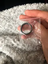 Anillos planos de hematita, joyería de calidad AAA, 6 mm de ancho, 1 unidad, HR1002