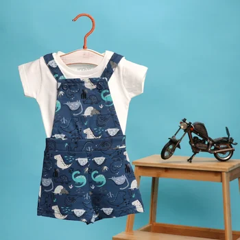 

ebebek HelloBaby Basic Baby Dungarees T-shirt Set