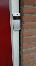 EKEN-Timbre de puerta inteligente con Wifi, cámara de seguridad modelo V5 con intercomunicador y timbre para puerta IP inteligente de visión nocturna con conexión Wifi inalámbrica, perfecta para el hogar