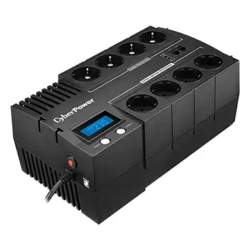 

Sai línea interactiva cyberpower br1200elcd - 1200va/720w - salidas 8*schuko - usb - panel lcd - formato bloque